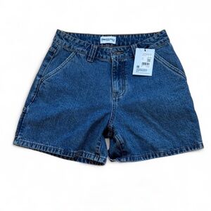 Princess Polly Dark Blue Cargo Shorts